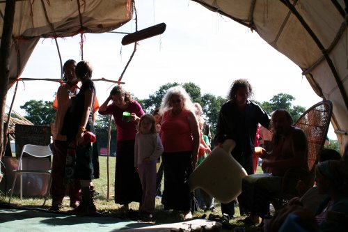 Creating new ways of living together at a Druid community camp.